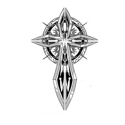 Religious of celtic crosses designs Fake Temporary Water Transfer Tattoo Stickers NO.10592